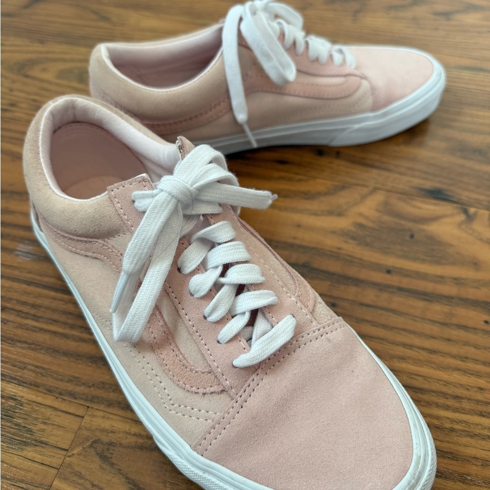 Pink Suede Vans Size 8.5